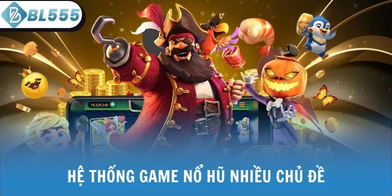 Hệ thống game nổ hũ nhiều chủ đề